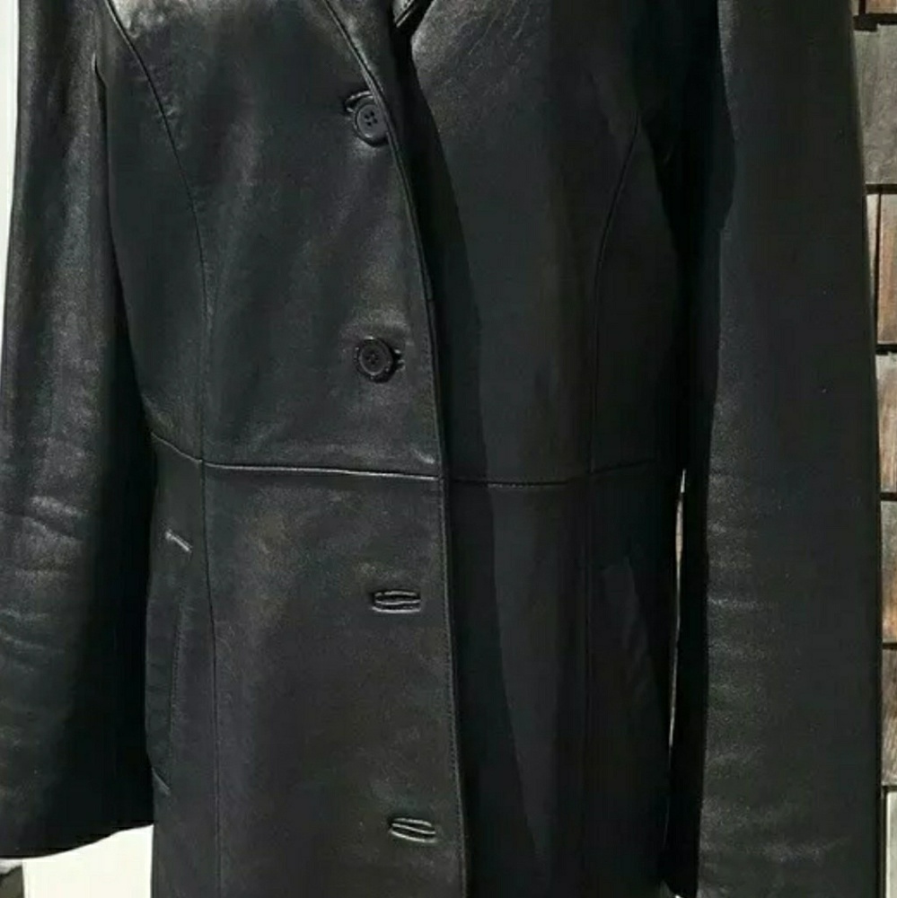 Adler leather woman's coat small